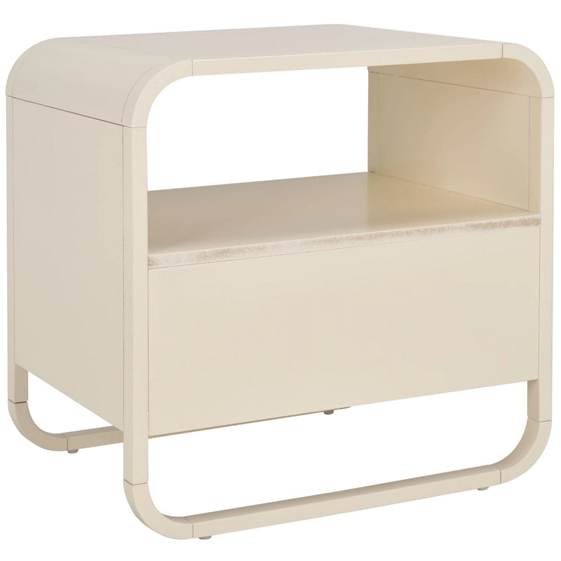 Table de chevet à 1 tiroir (entièrement assemblée)