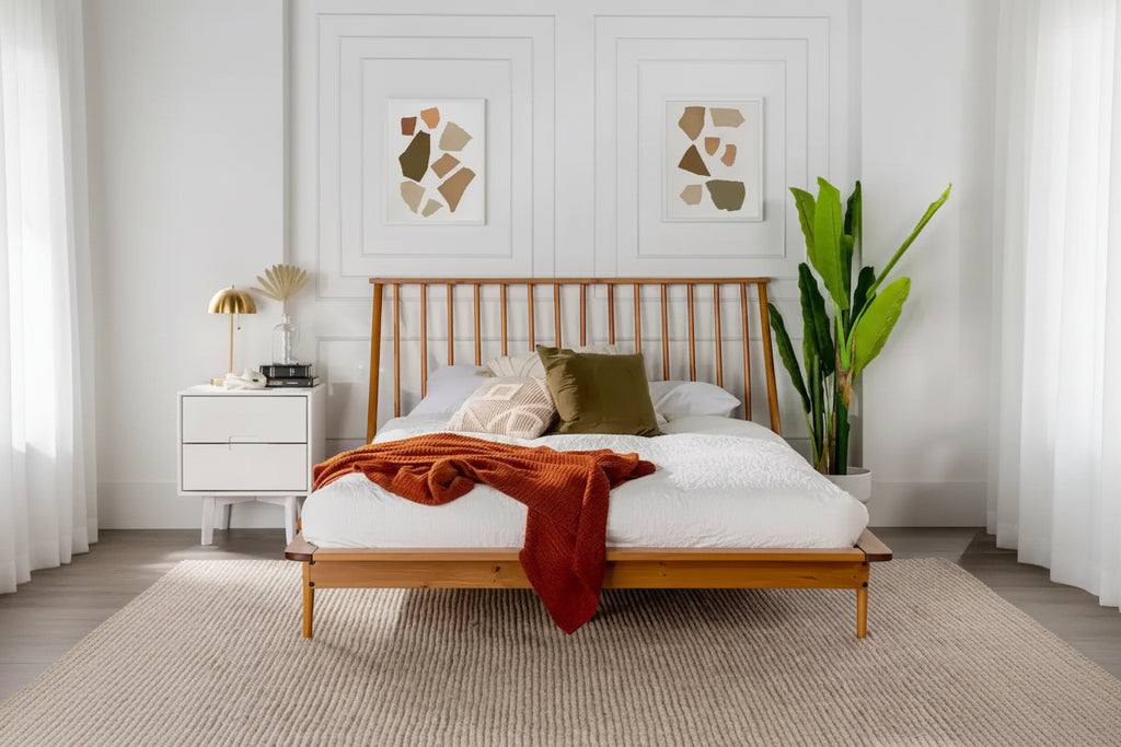 Middlebrook Blaney Solid Wood Spindle Platform Bed