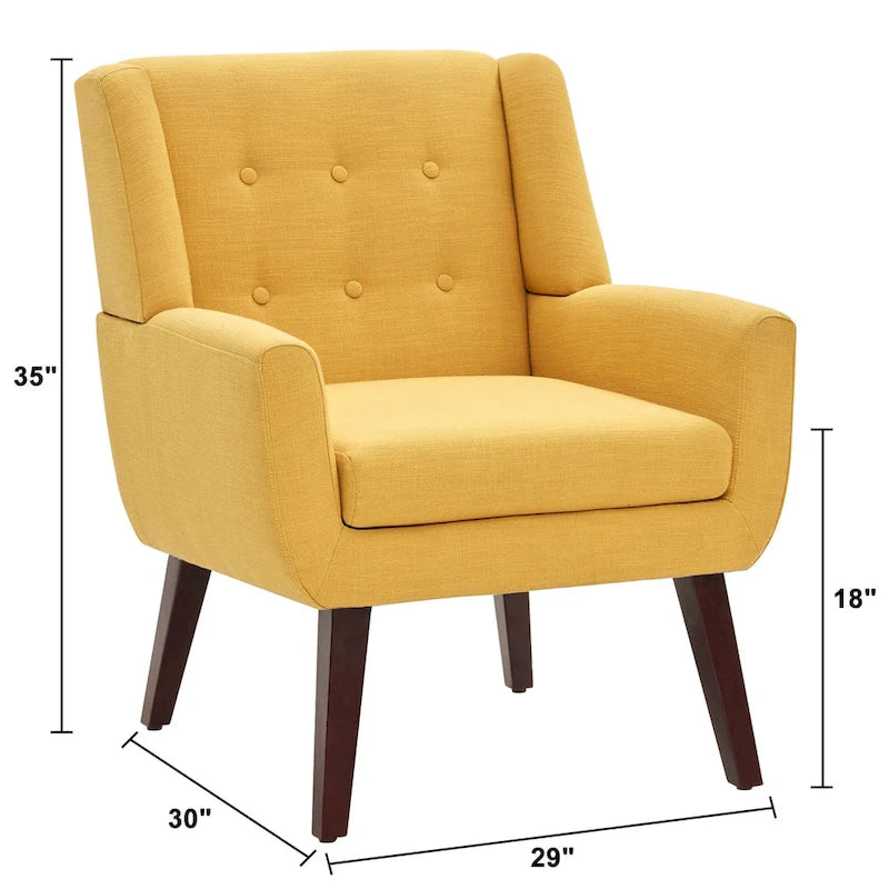 Ensemble de 2 fauteuils d'appoint capitonnés modernes