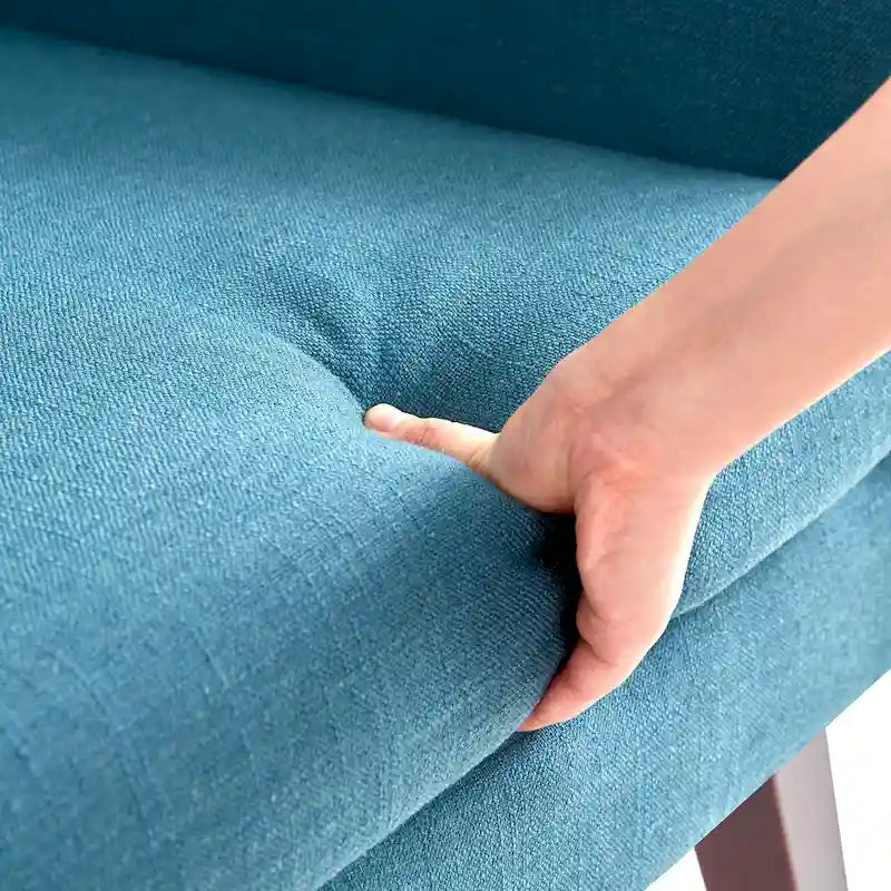 Ensemble de 2 fauteuils d'appoint capitonnés modernes