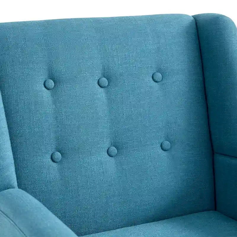 Ensemble de 2 fauteuils d'appoint capitonnés modernes