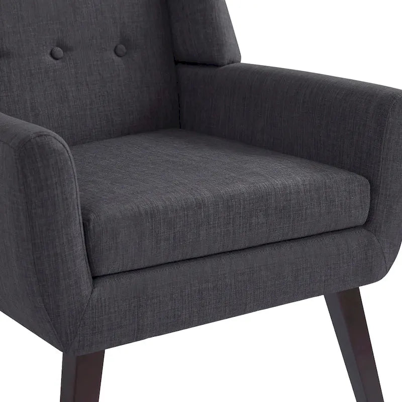Ensemble de 2 fauteuils d'appoint capitonnés modernes
