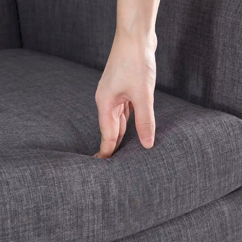 Ensemble de 2 fauteuils d'appoint capitonnés modernes
