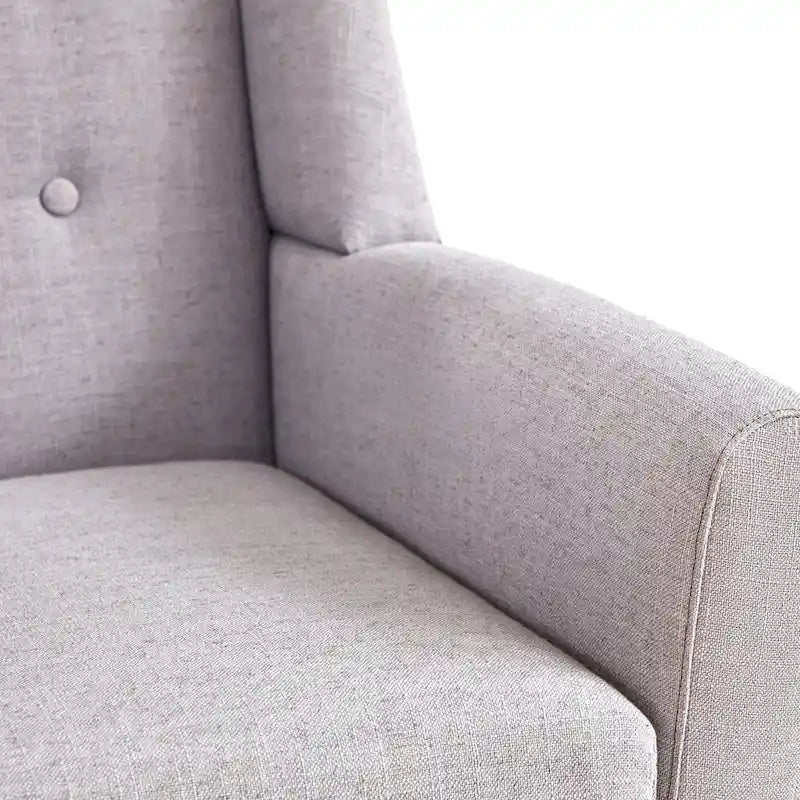 Ensemble de 2 fauteuils d'appoint capitonnés modernes