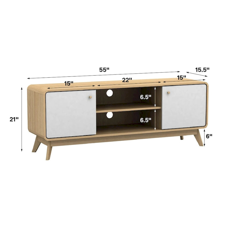 Meuble TV console avec rangement