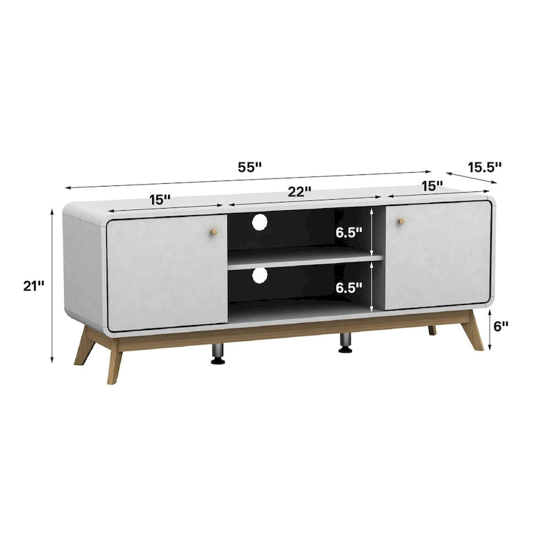 Meuble TV console avec rangement