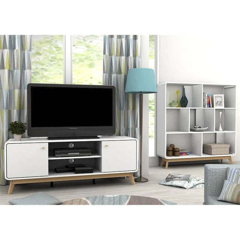 Meuble TV console avec rangement