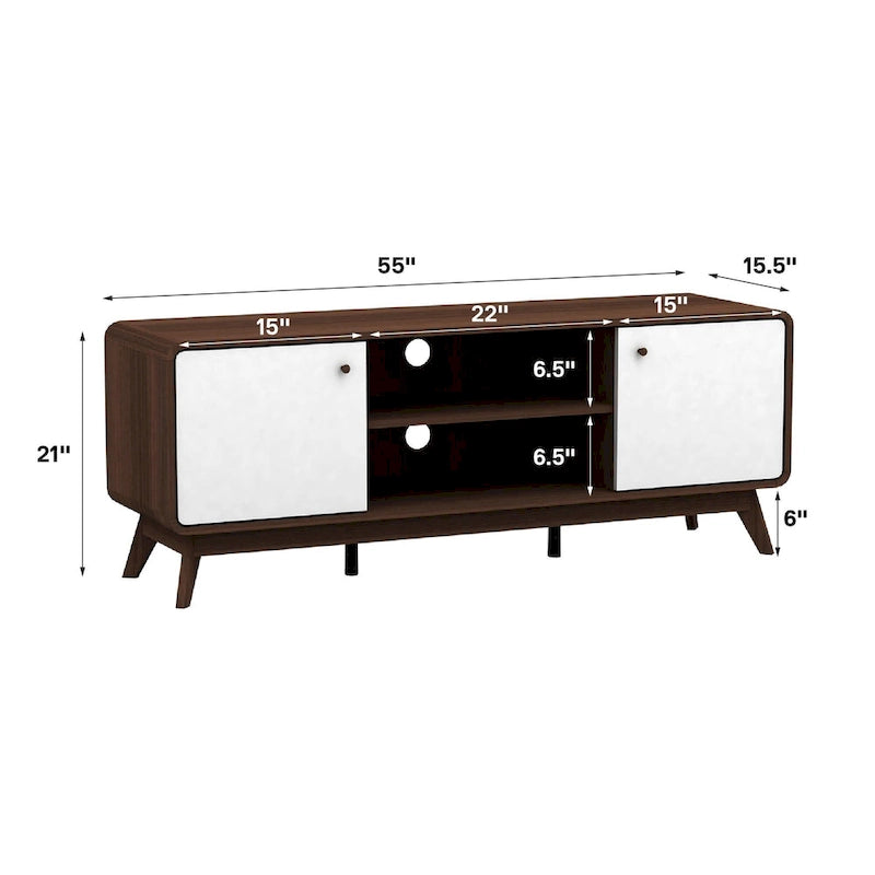Meuble TV console avec rangement