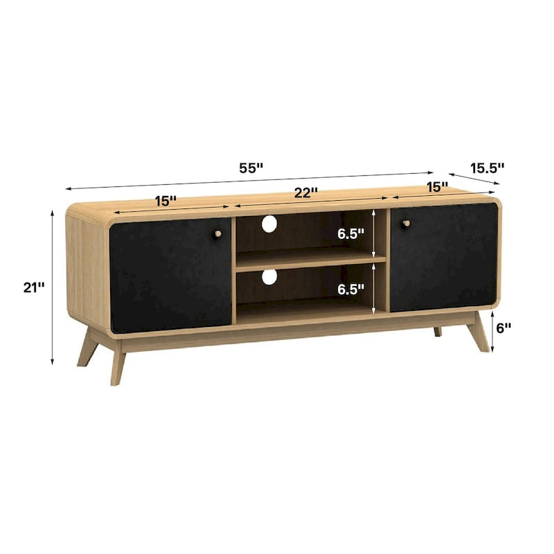 Meuble TV console avec rangement