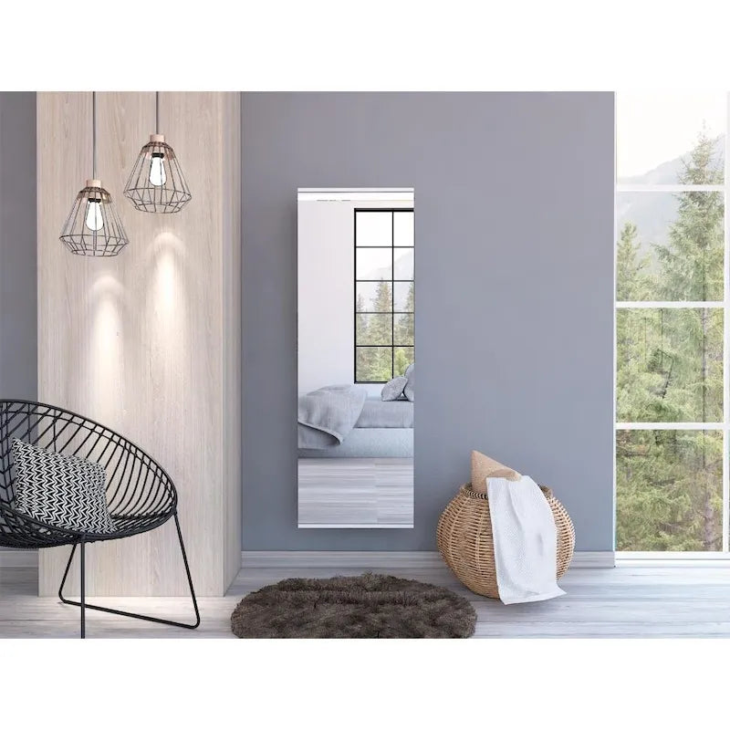 Armoire à deux portes, deux tiroirs, une tringle à vêtements