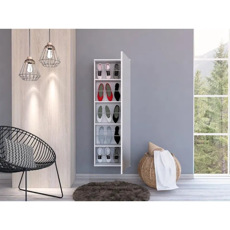 Armoire à deux portes, deux tiroirs, une tringle à vêtements