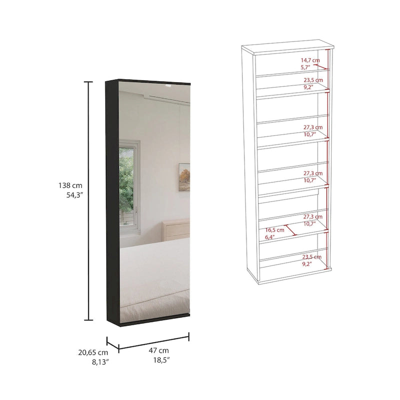 Armoire à deux portes, deux tiroirs, une tringle à vêtements