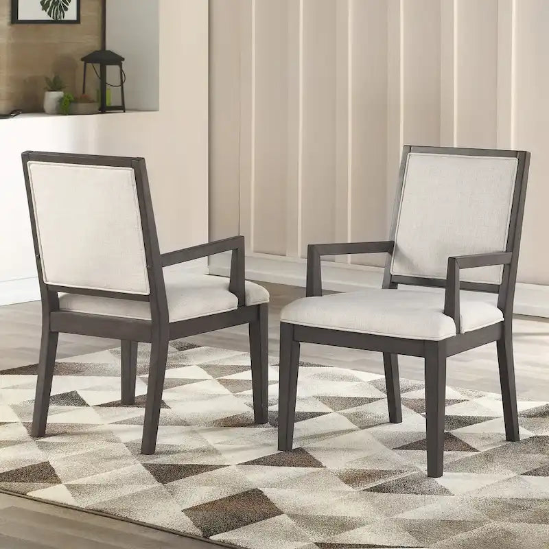 Steve Silver Milano Wooden Arm Chair, Set of 2