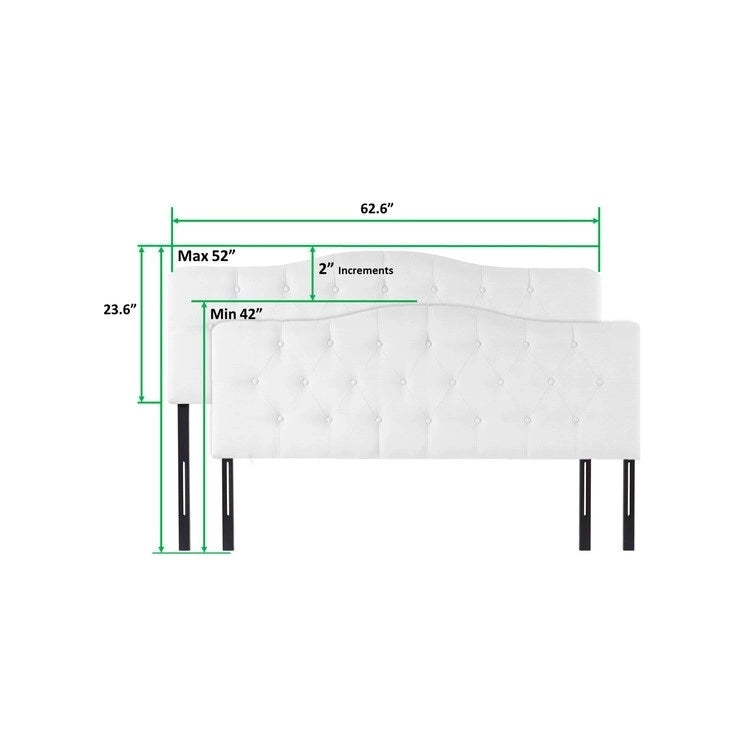 Tête de lit rembourrée, tête de lit réglable en hauteur, tête de lit rembourrée en tissu de haute qualité