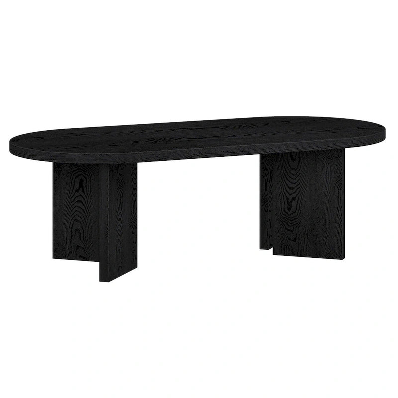 Table basse ovale de 122 cm de large - 121 cm de large