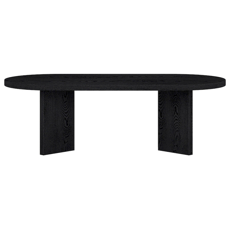 Table basse ovale de 122 cm de large - 121 cm de large