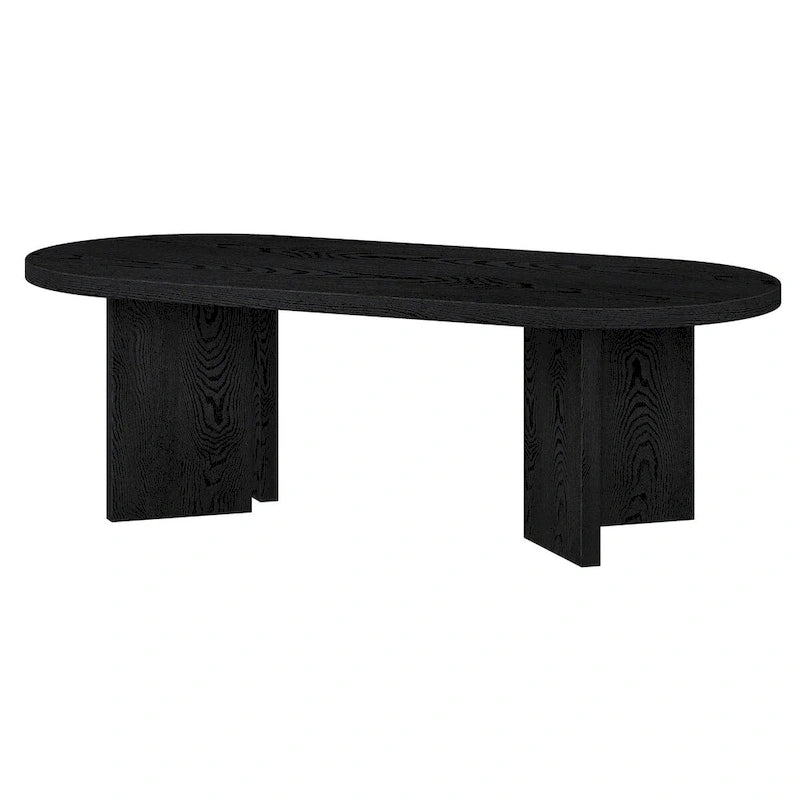 Table basse ovale de 122 cm de large - 121 cm de large